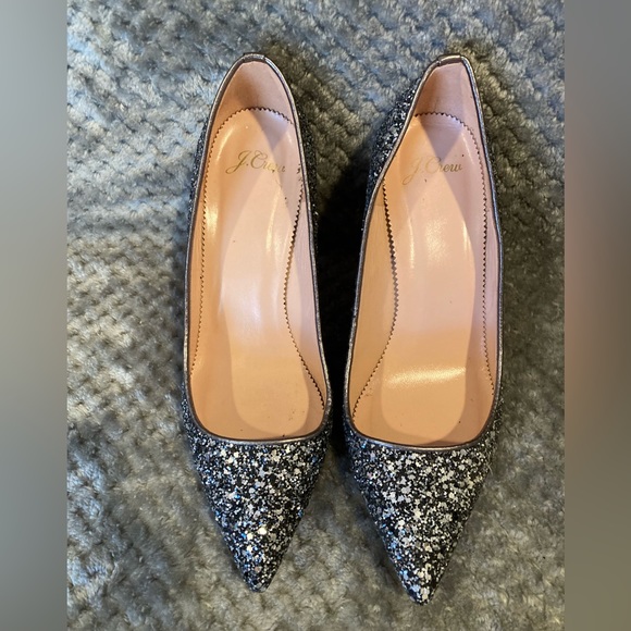 J. Crew Elsie pumps in gunmetal glitter - Picture 3 of 12